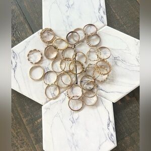 Elegant Gold Ring Bundle